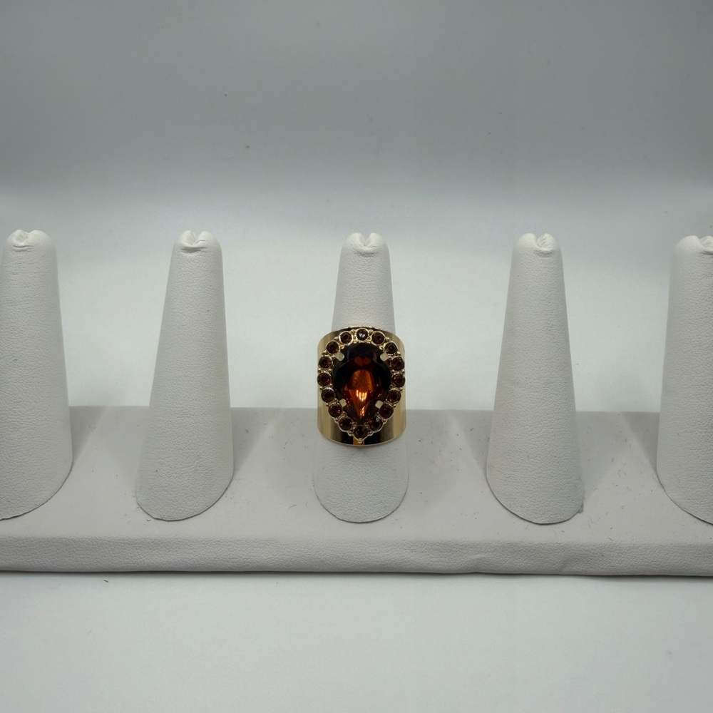 Gold ring with stone